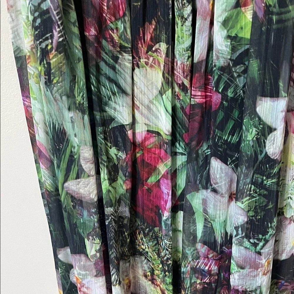 Lane Bryant Black Floral Strappy Maxi Dress - Picture 5 of 7